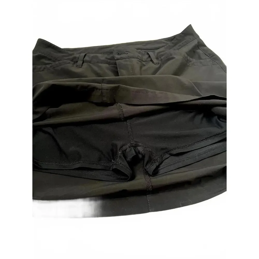 Eddie Bauer Women’s Skort / Skirt Size 14 Black Compression Shorts Activewear - Picture 7 of 7